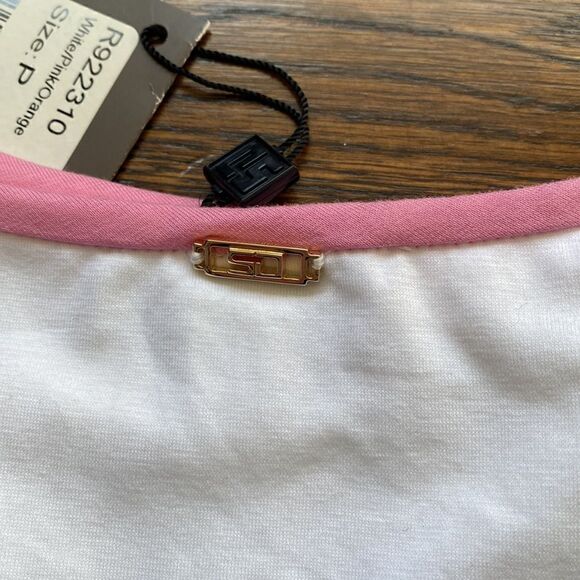 NWT St. John Sport White Tank Top with 3 Straps - Size Petite - Picture 9 of 10